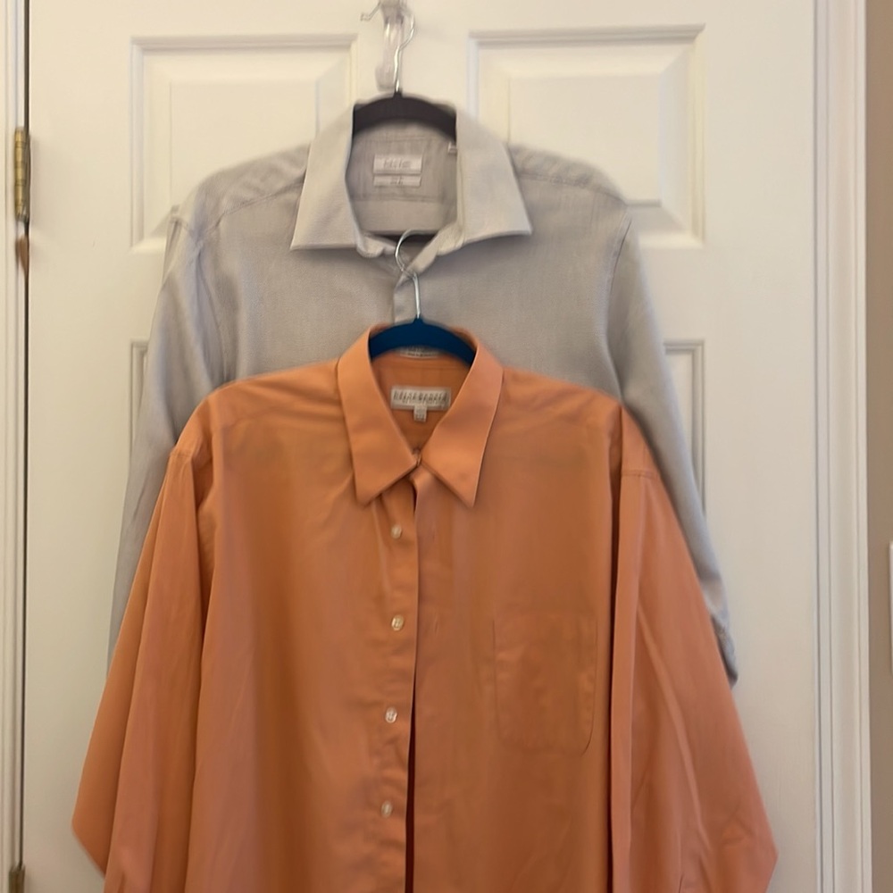 Calvin Klein and Harve Benard long sleeve shirts. Both size large